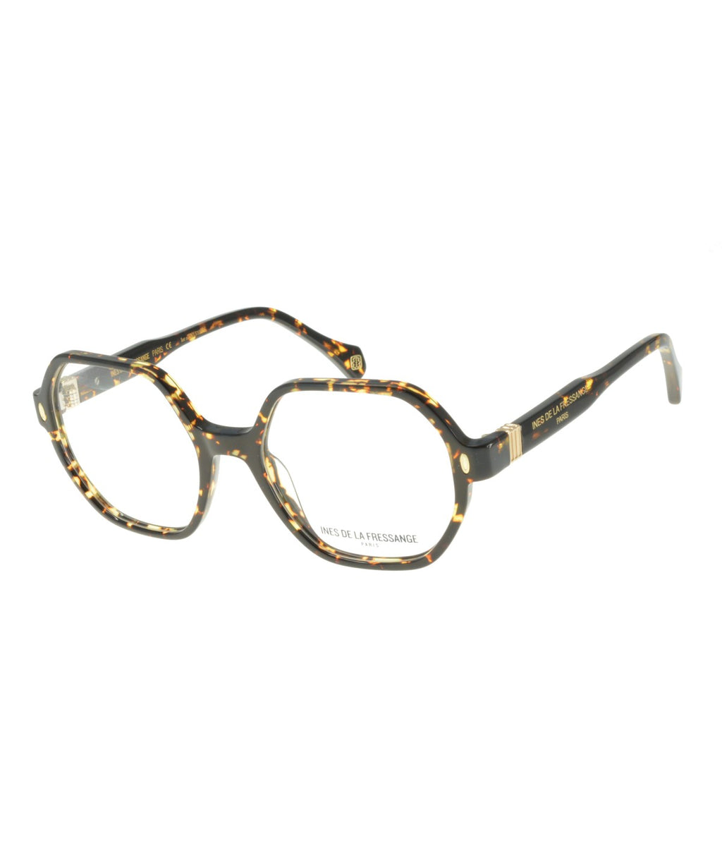 Inès de la Fressange Paris MAUREEN (C4) BROWN TEXTURE eyeglass frame