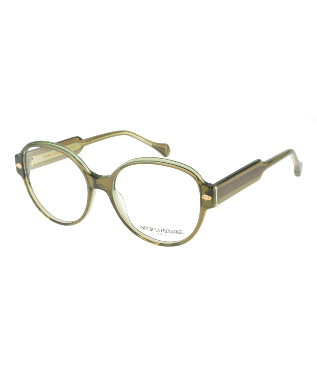 Inès de la Fressange Paris MILLIE (C3) TRANSLUCENT GREEN eyeglass frame
