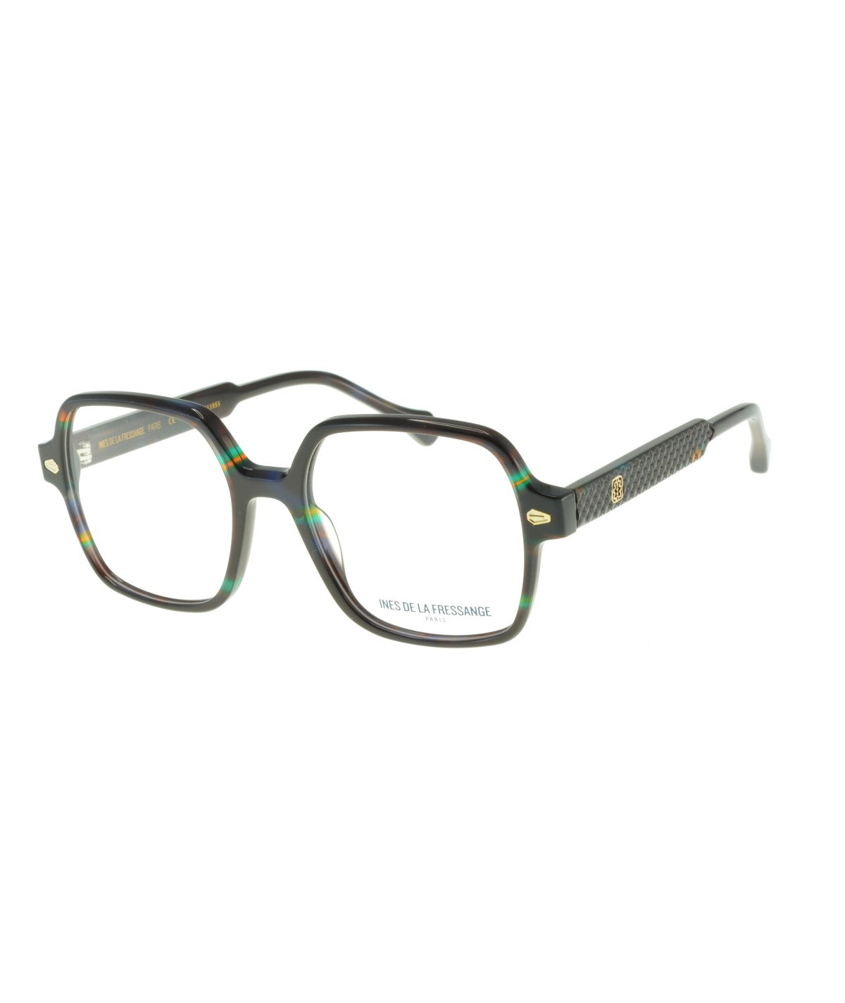 Inès de la Fressange Paris MURIELLE (C4) GREEN TEXTURE eyeglass frame