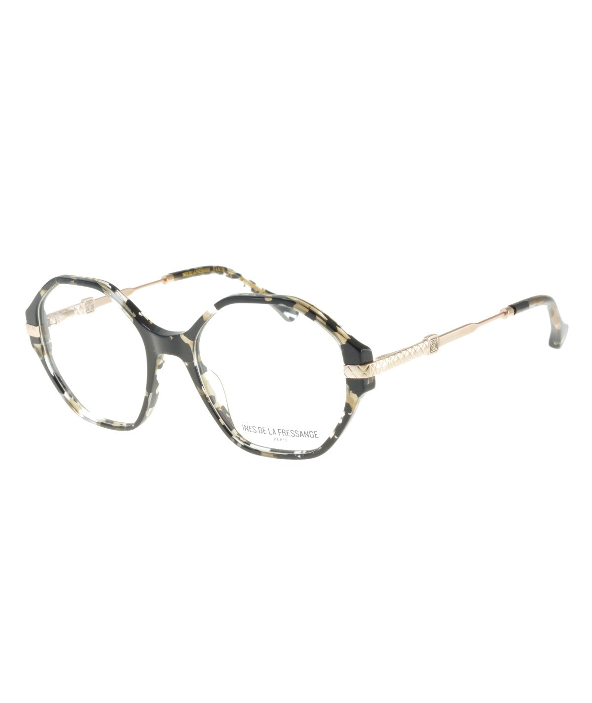 Inès de la Fressange Paris NATACHA c1 black texture eyeglass frame