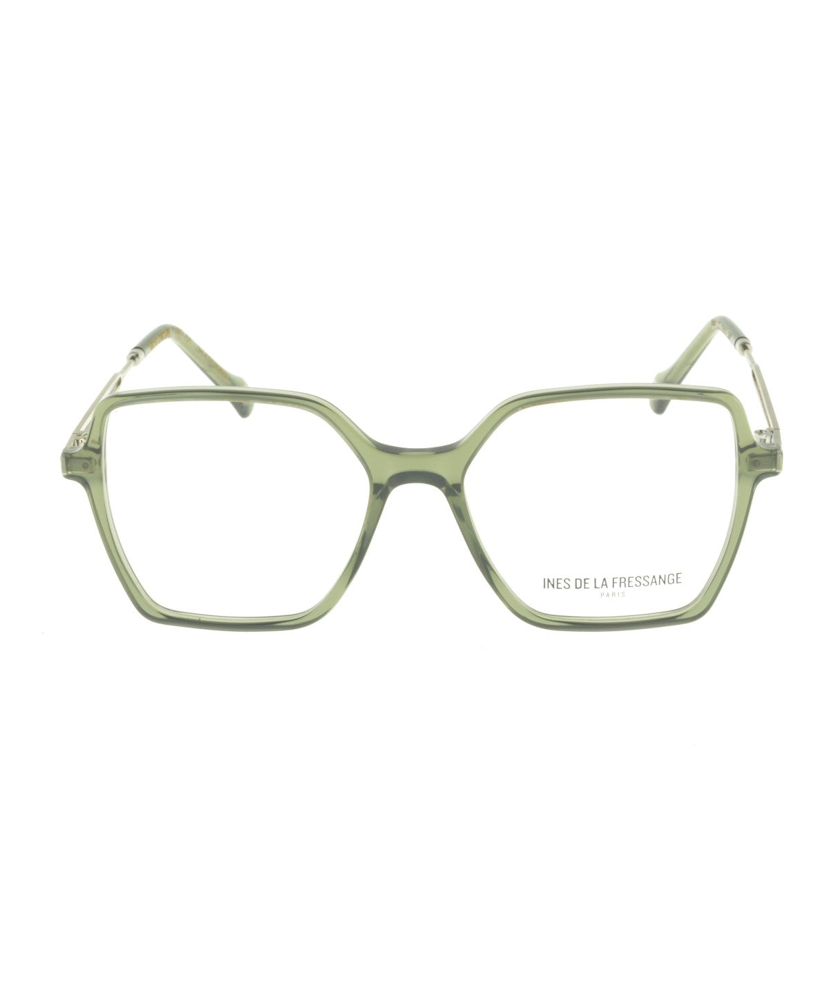 Inès de la Fressange Paris THEA c2 green crystal eyeglass frame – front view