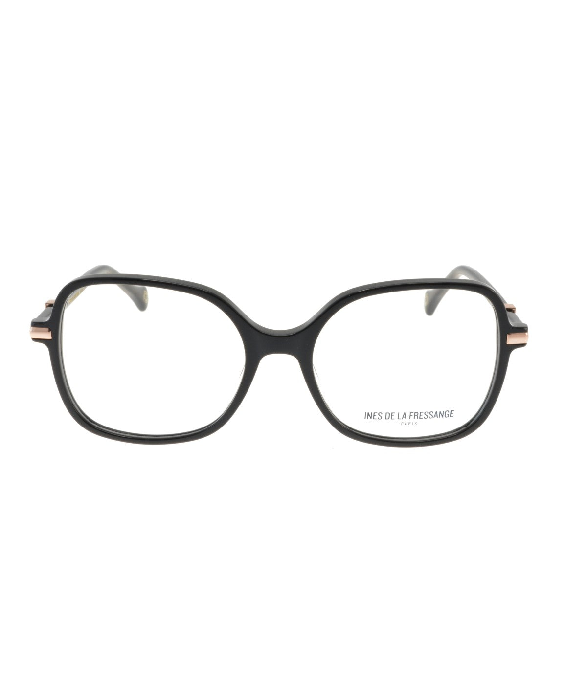 Inès de la Fressange Paris VICTORINE c1 black eyeglass frame – front view