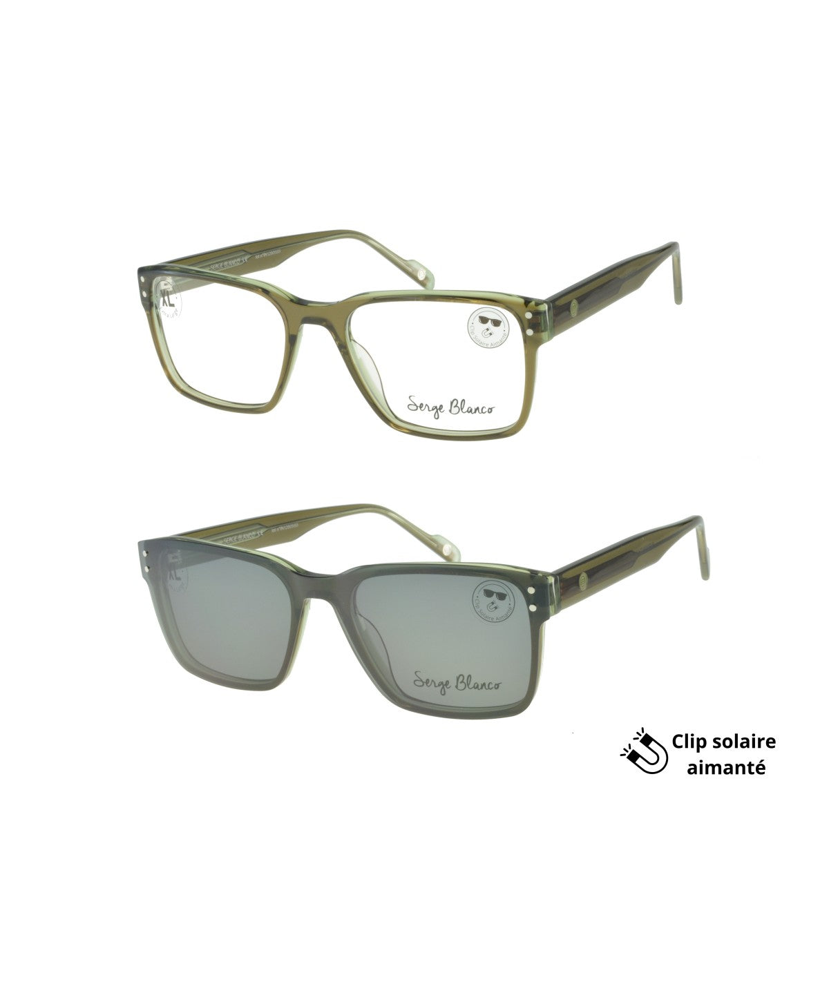 Birmingham BI341_3 — Cristal vert, vue de face