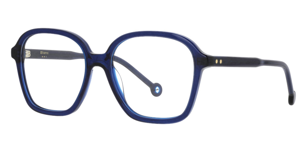 Charline BL69 — Translucent Dark Blue, three-quarter view