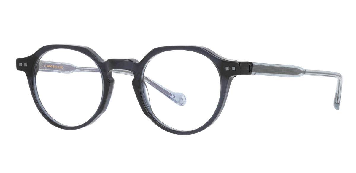 Maxime N BL69 — Dark Blue Crystal, three-quarter view