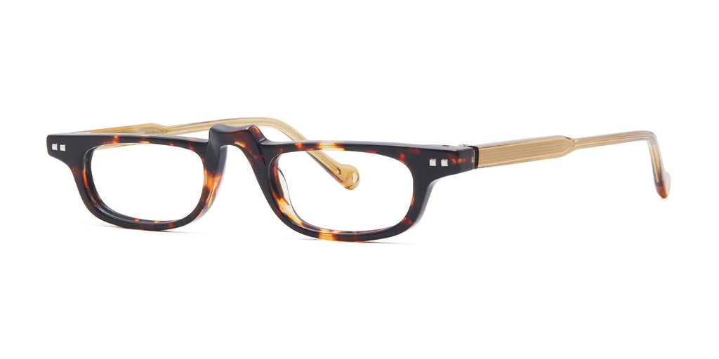Lucien 776 — Dark Tortoiseshell / Amber, three-quarter view