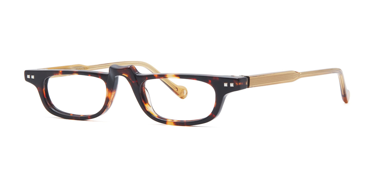 Lucien 776 — Dark Tortoiseshell / Amber, three-quarter view