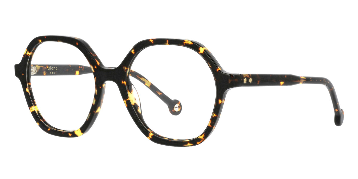 Mila E813 — Yellow Trans and Black Flake, three-quarter view