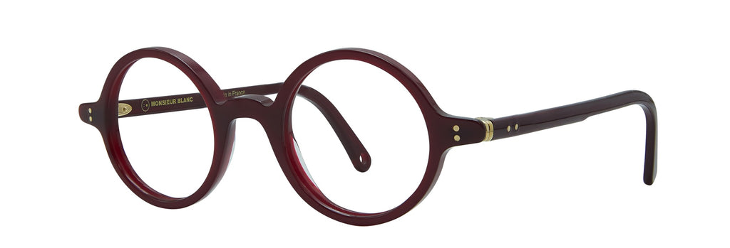 Julien 496 — TRANSLUCENT BORDEAUX, three-quarter view