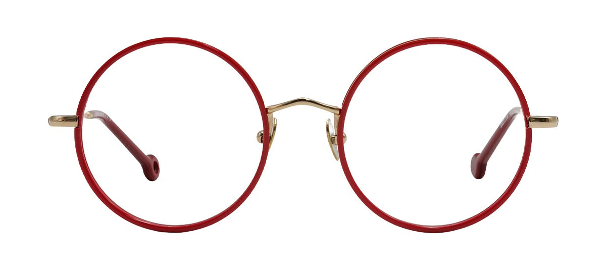 Laetitia 450 — Pale Gold / Raspberry, front view