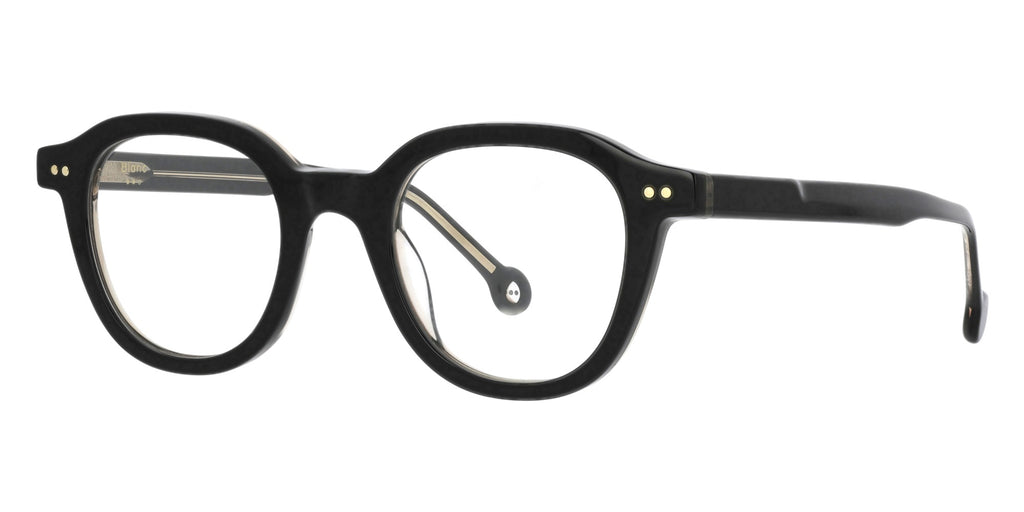 Adrien NO61 — Glossy Black/Nicotine, three-quarter view