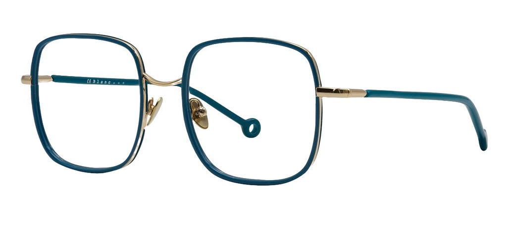 Sabra 444 — PALE GOLD / BLUE, three-quarter view