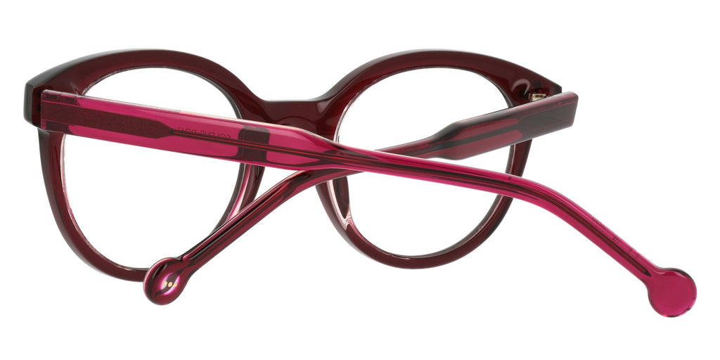 Solene RO61 — OPAQUE DARK RED/TRANSPARENT PINK, detail view