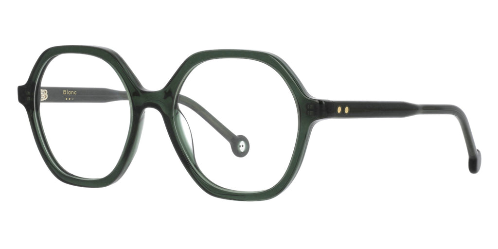 Mila VE69 — Dark Green Translucent, three-quarter view