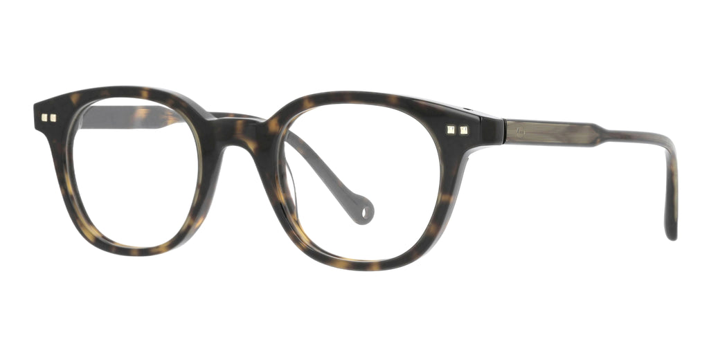 Mika VEEC — Dark Green Tortoise, three-quarter view